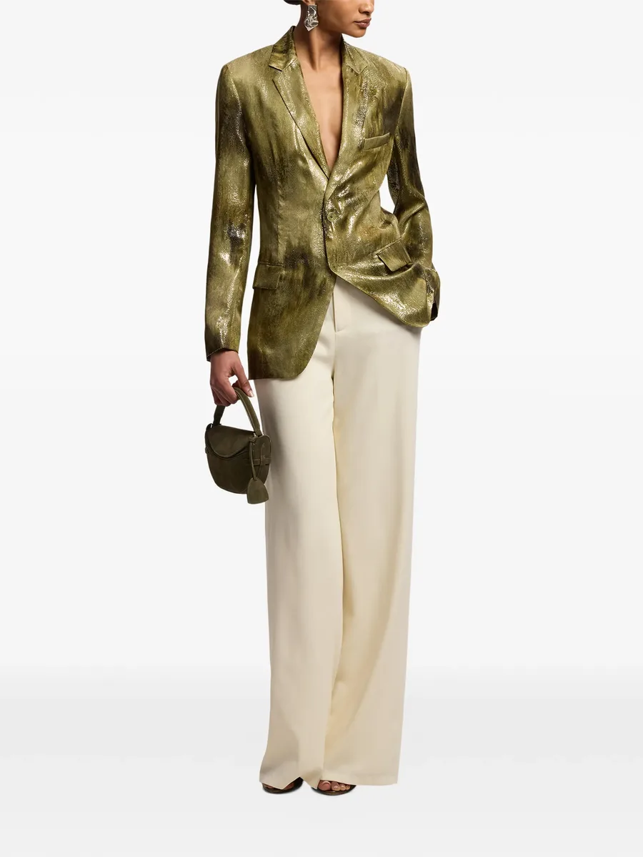 Marcy abstract-print jacquard blazer 4