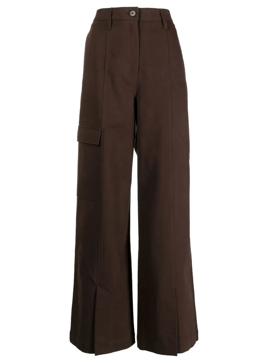 wide-leg cargo trousers 1