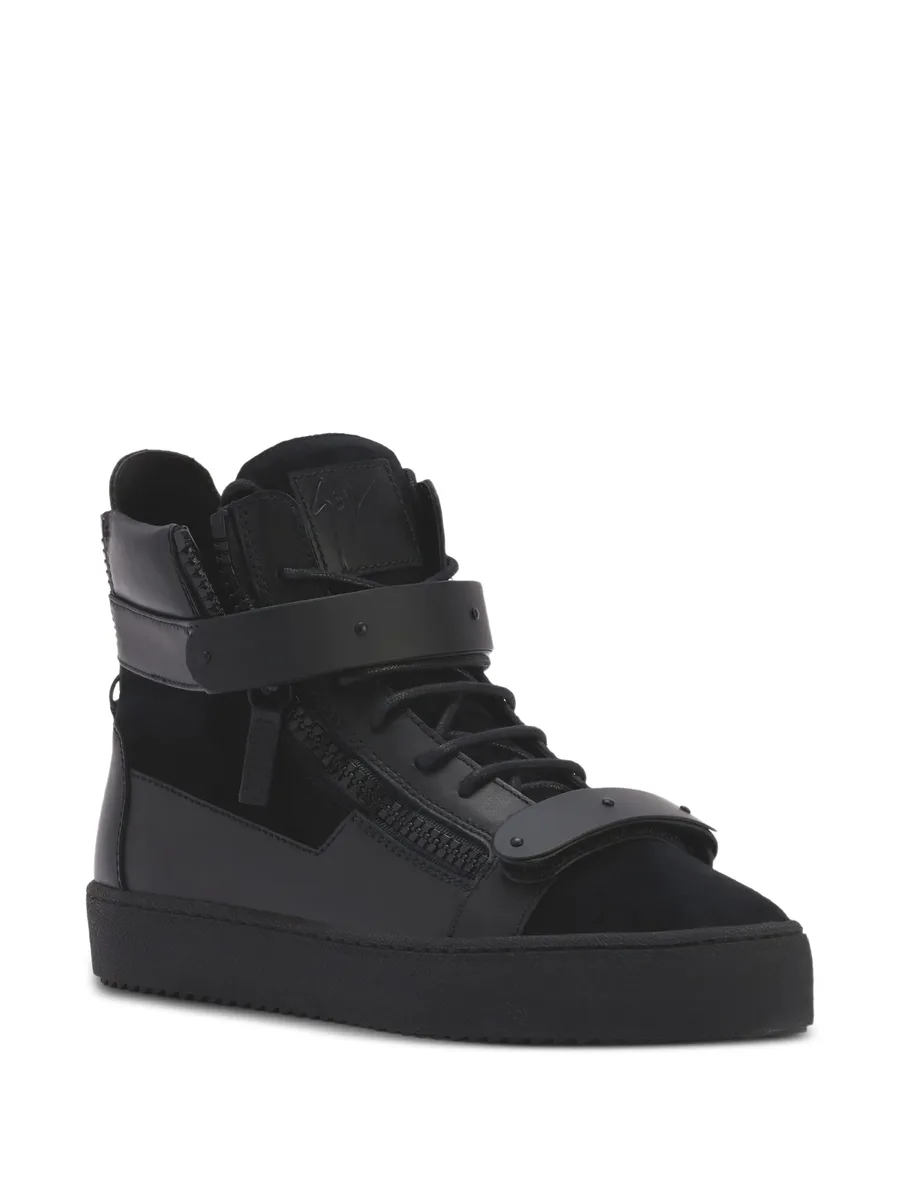 COBY MATT lace-up side-zip sneakers 4