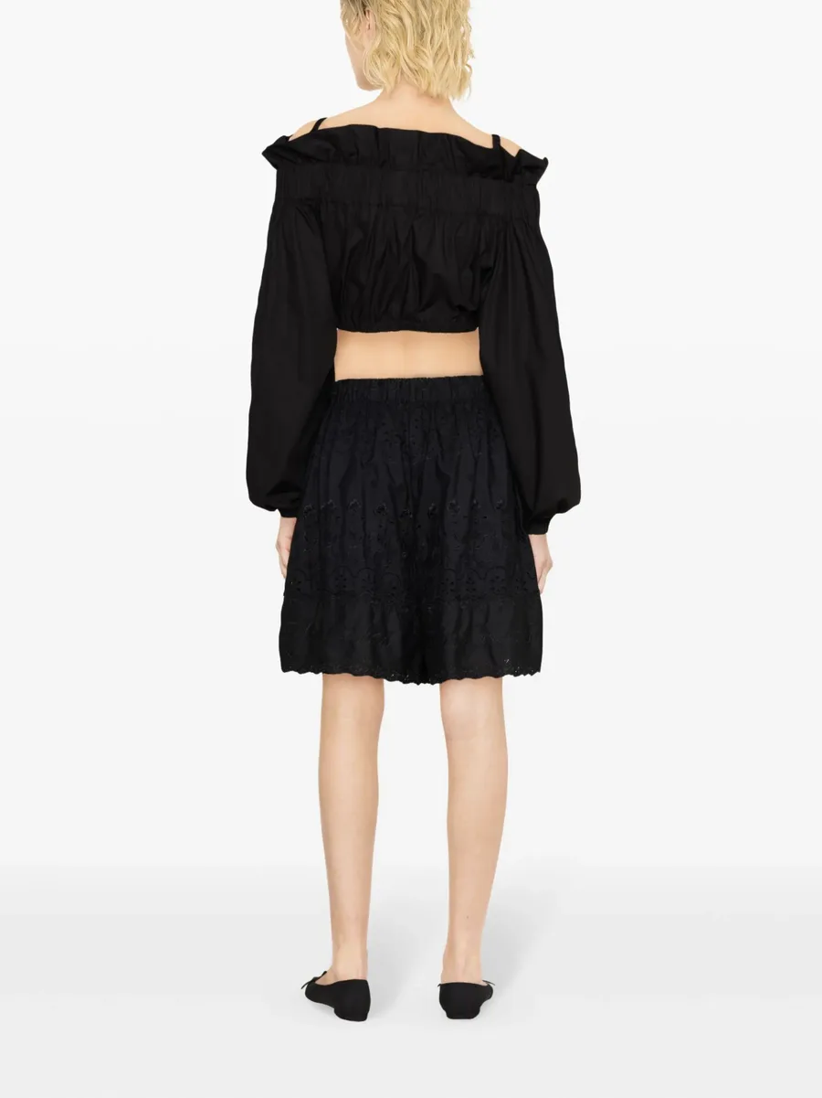 bow-detail crop top 8