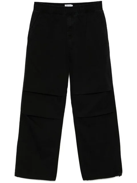 logo-embroidered trousers