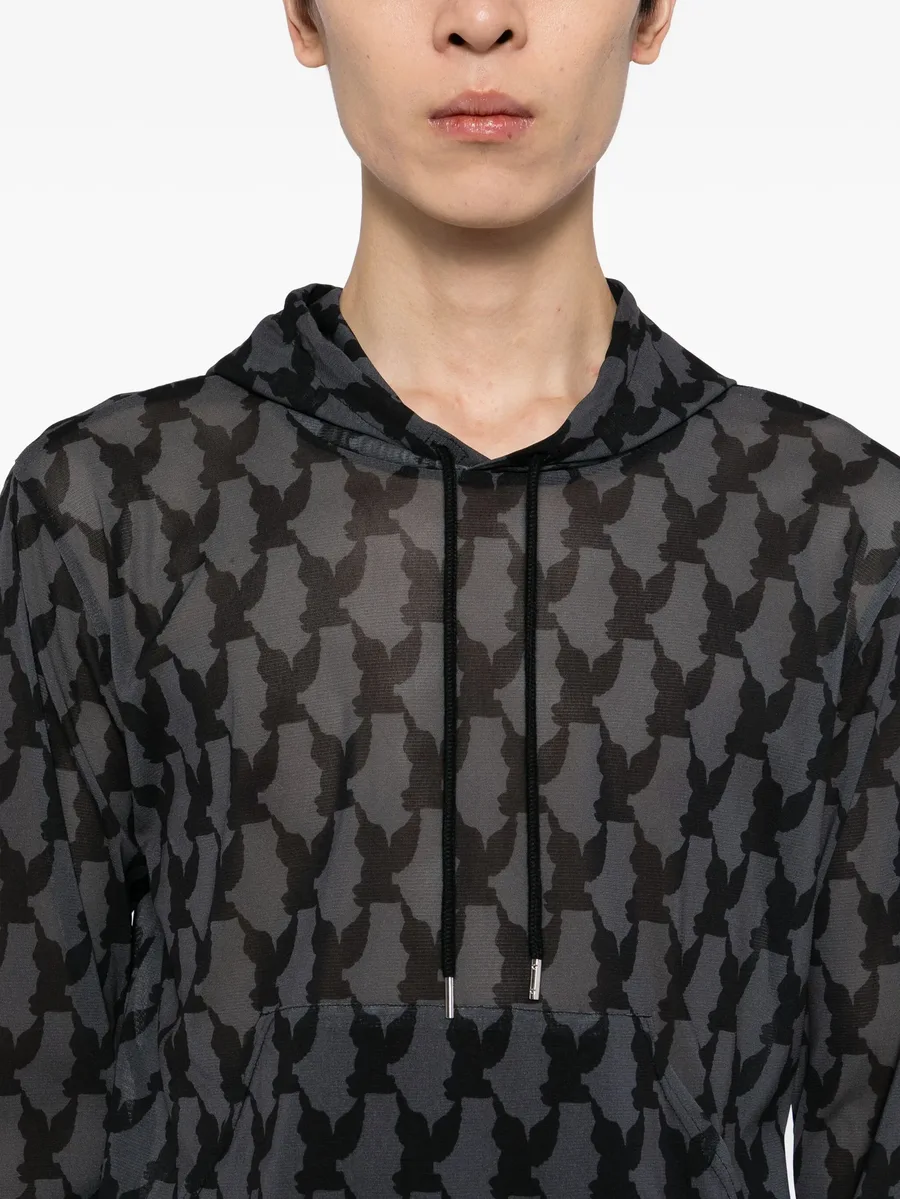 all-over graphic print hoodie 10
