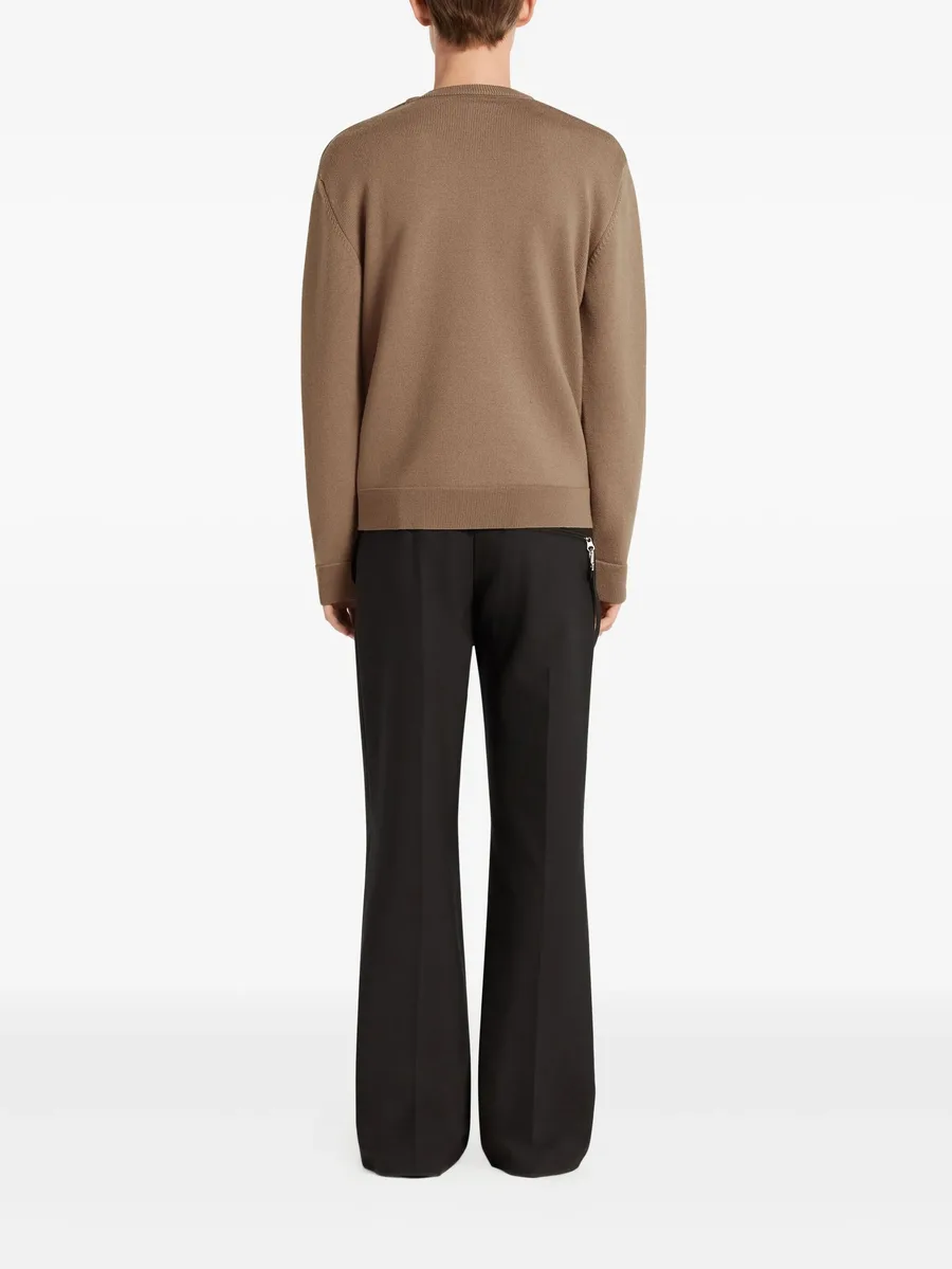 crew-neck embroidered sweatshirt 8