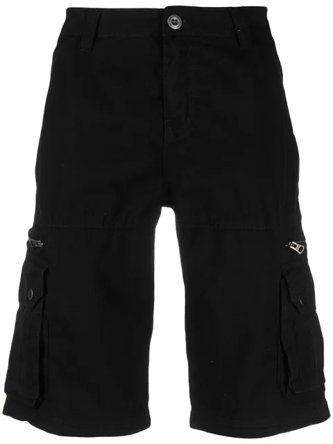 cargo-pocket cotton bermuda shorts