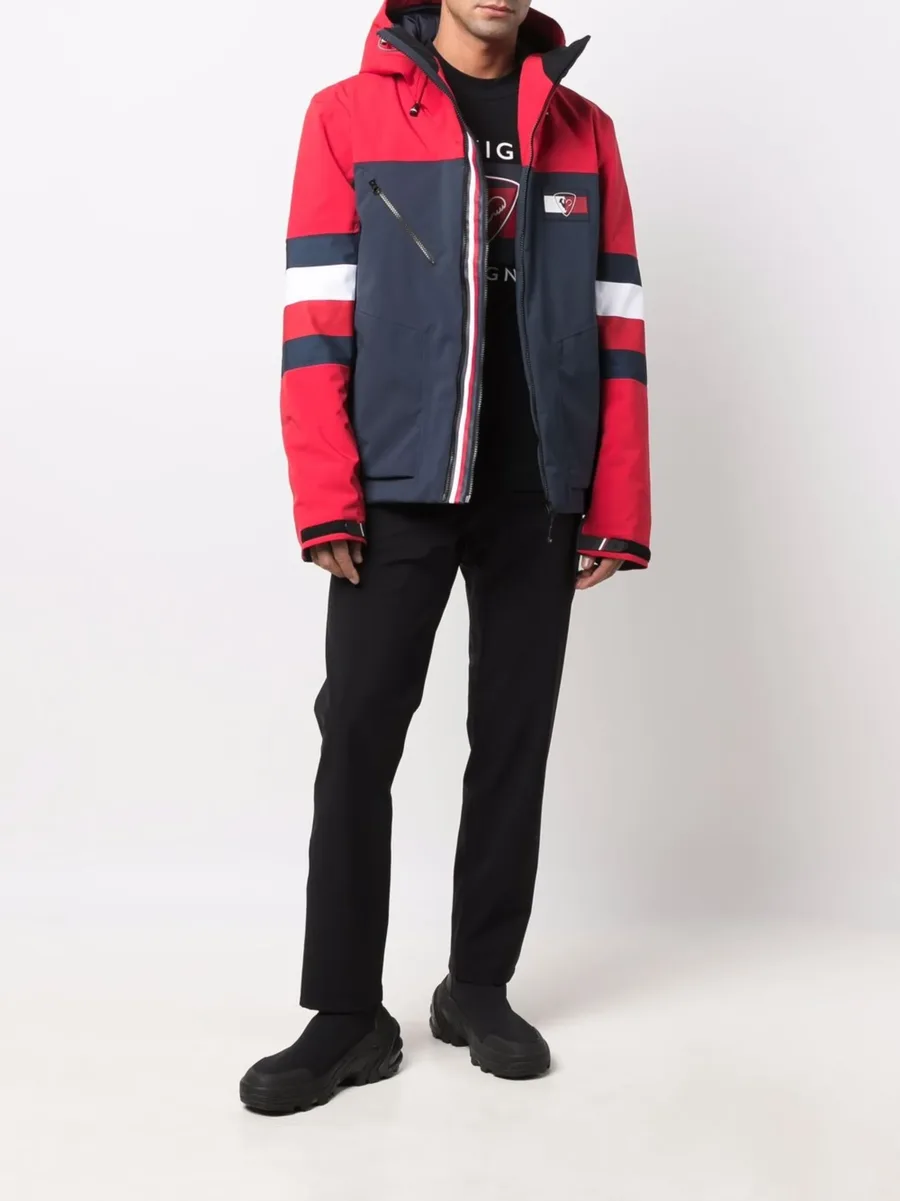 logo striped jacket 4