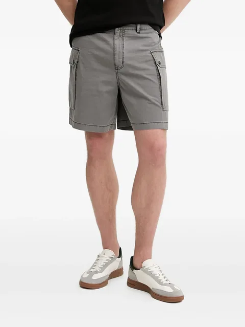 checked cargo shorts