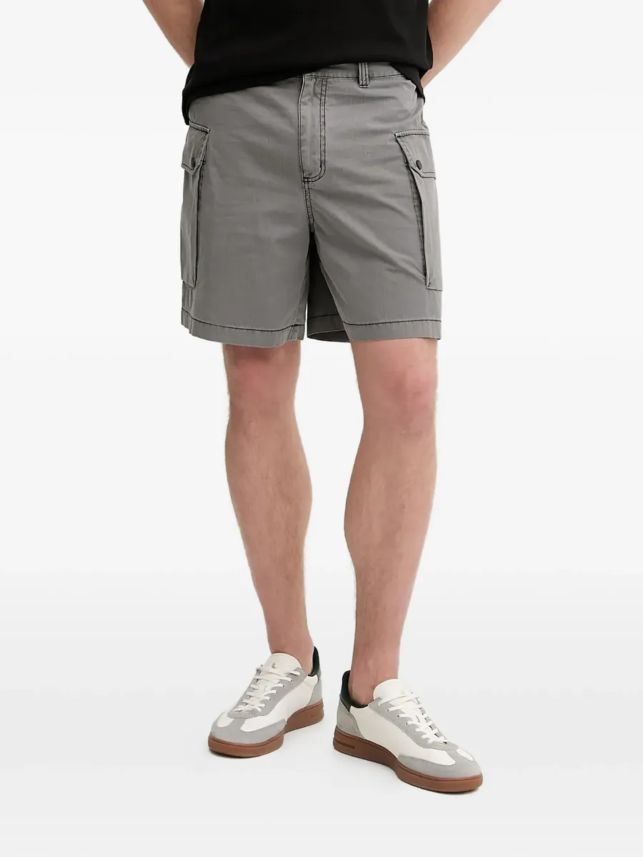 checked cargo shorts 2