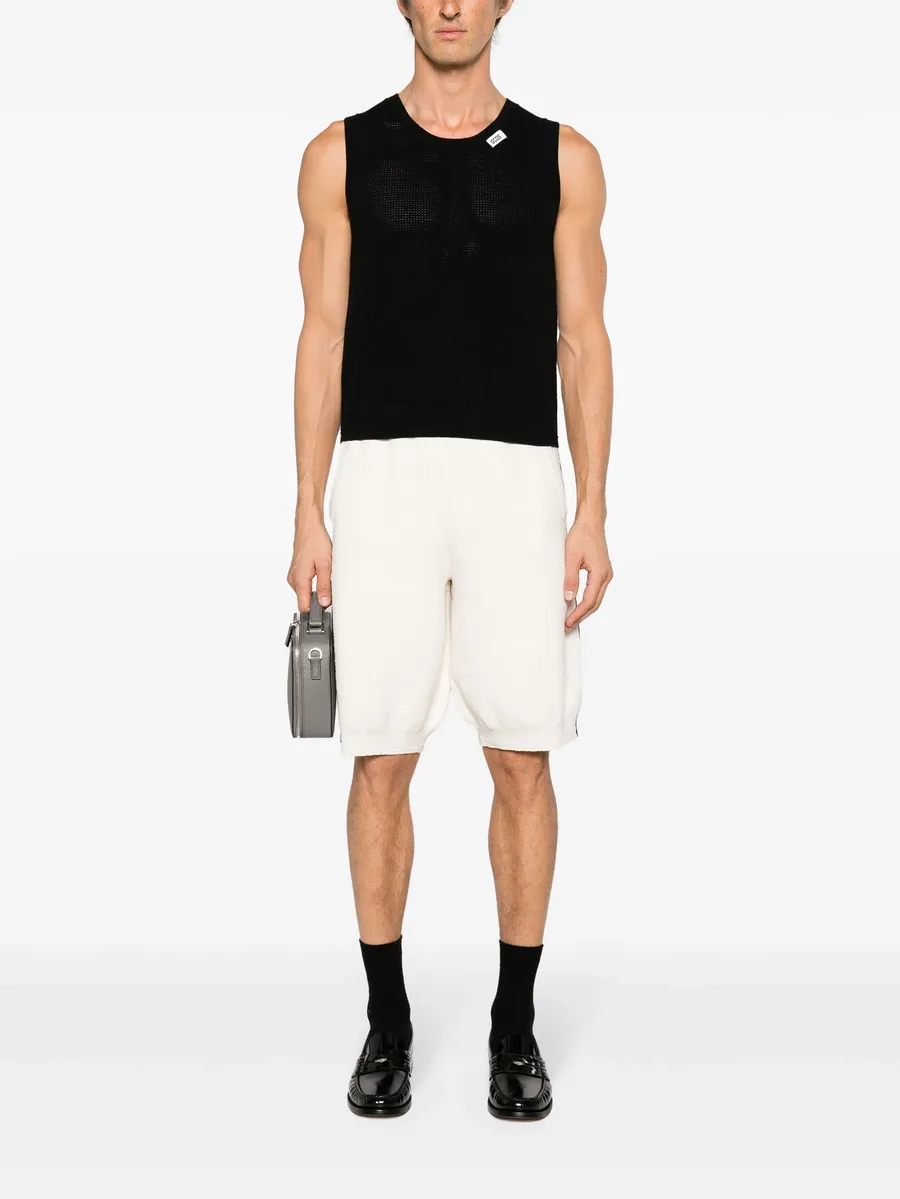 waffle-knit sleeveless jumper 4