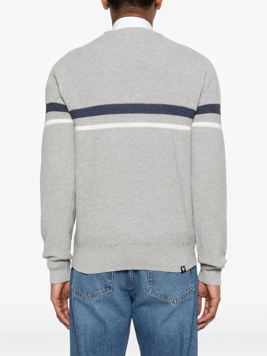 striped crew-neck sweater 8