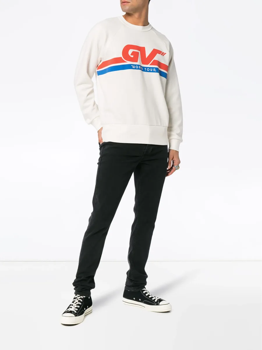 Motorcross print cotton sweatshirt 3