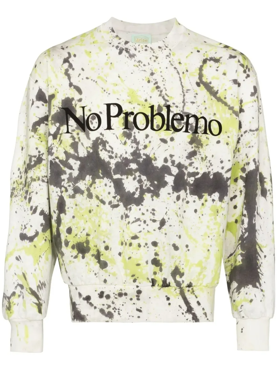 No Problemo paint-print sweatshirt 1