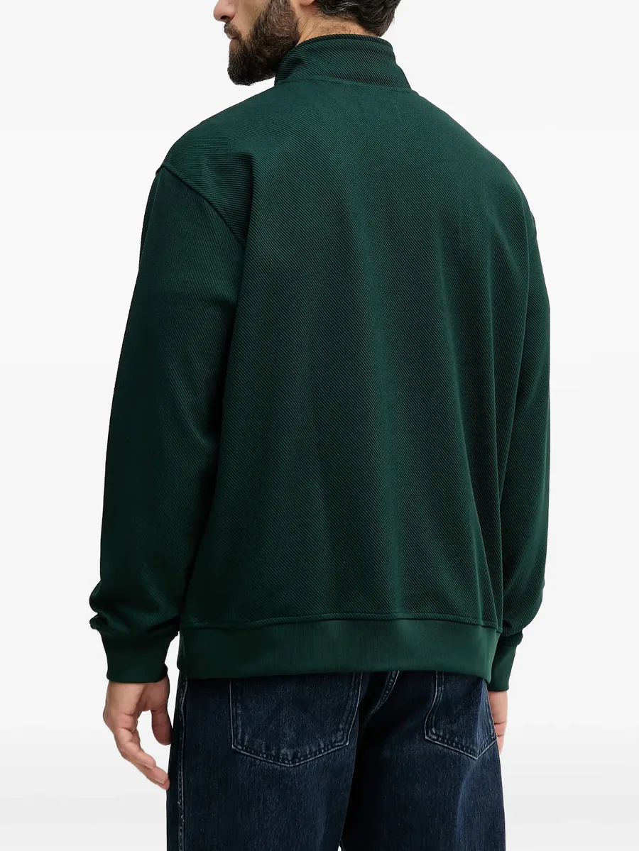 appliqué zip sweater 5