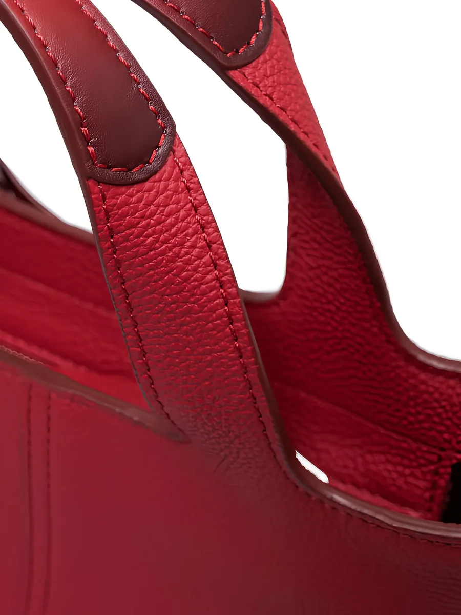 leather top-handle tote bag 7