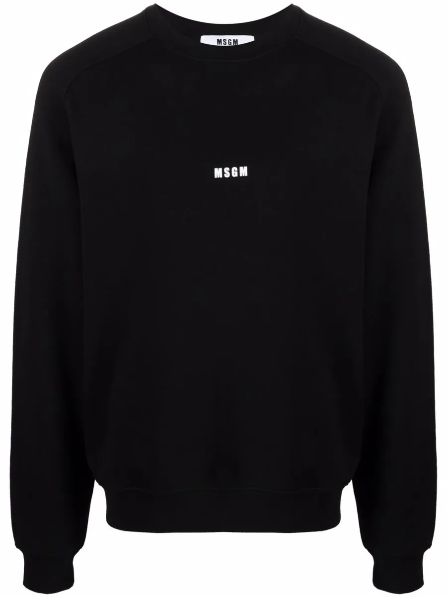 logo-print sweater 1