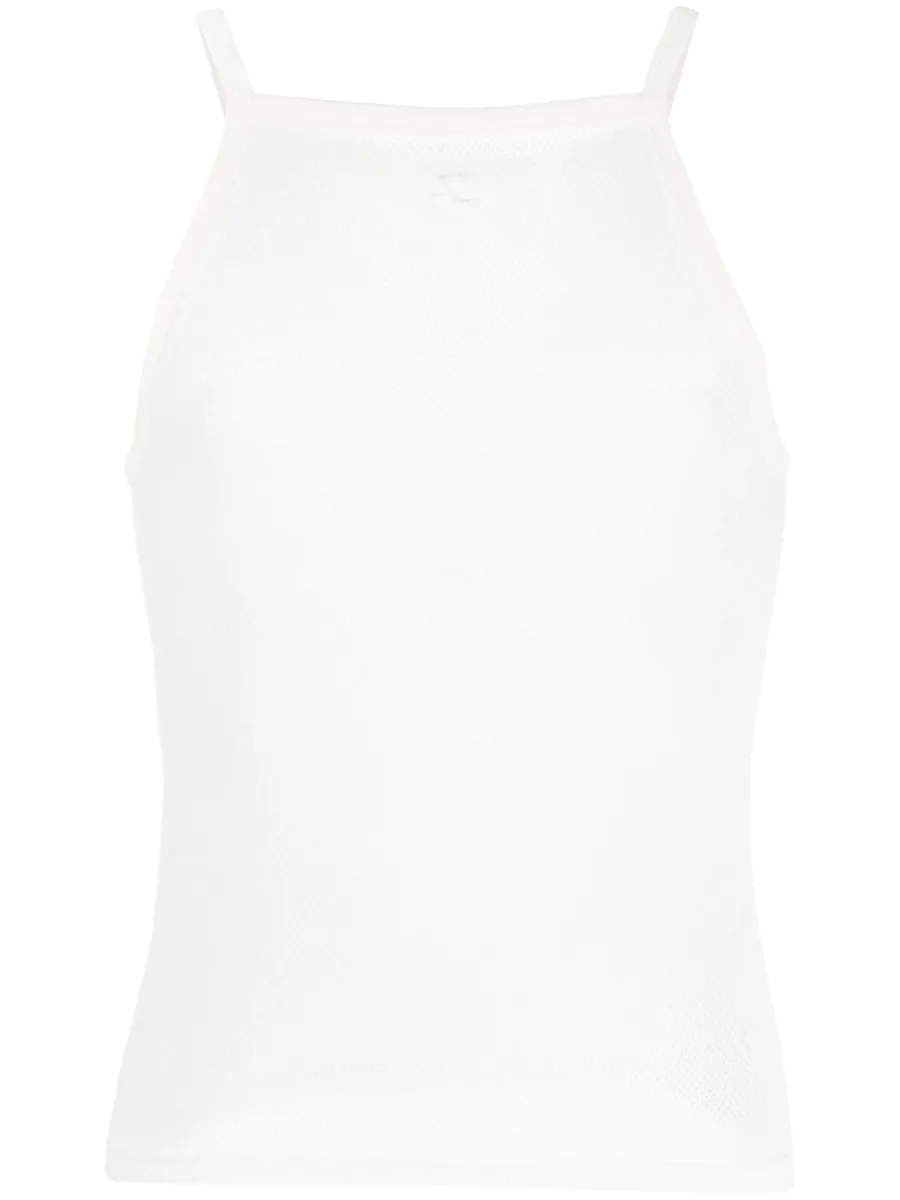 Bumpy Contrast mesh tank top 1