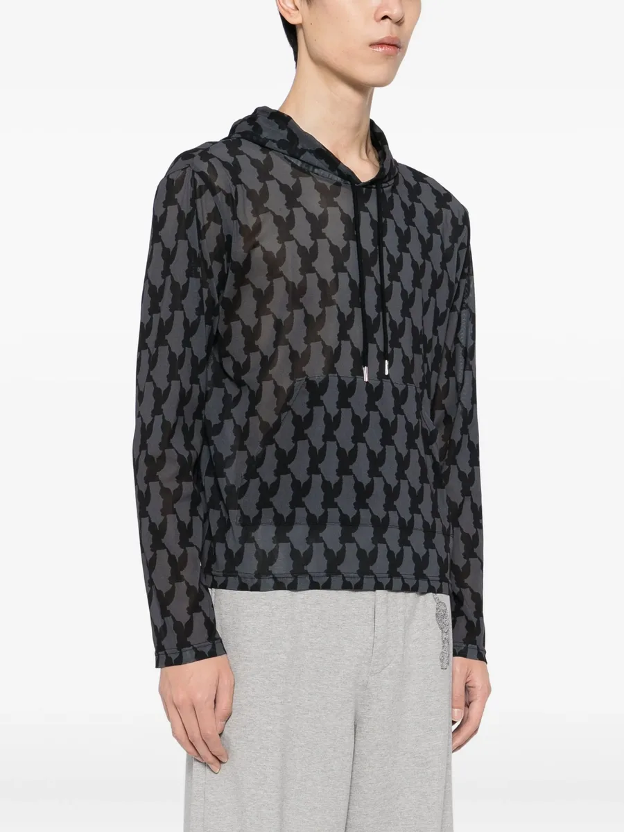 all-over graphic print hoodie 5