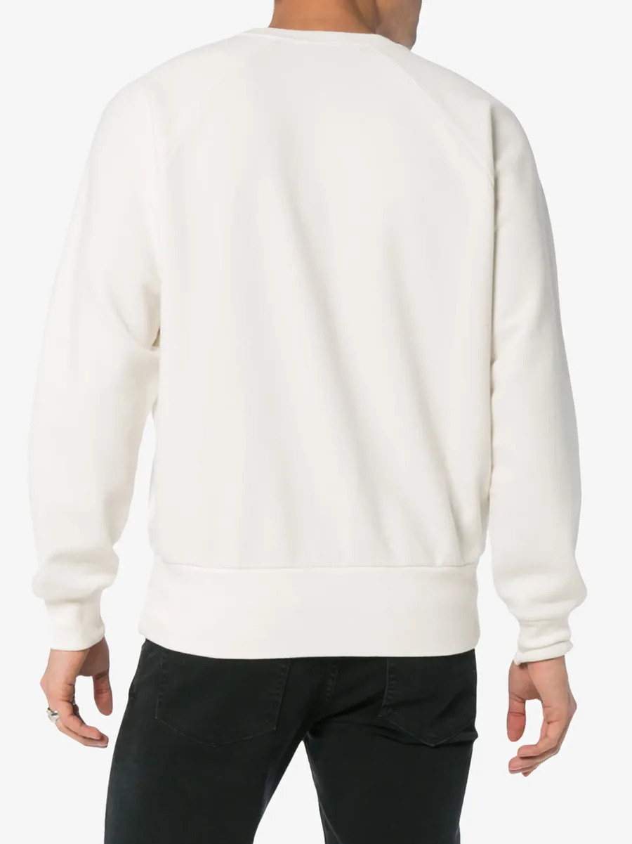 Motorcross print cotton sweatshirt 8
