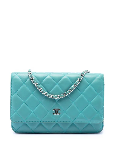 сумка через плечо CC Quilted Lambskin Wallet On Chain (2015-2016 годы)
