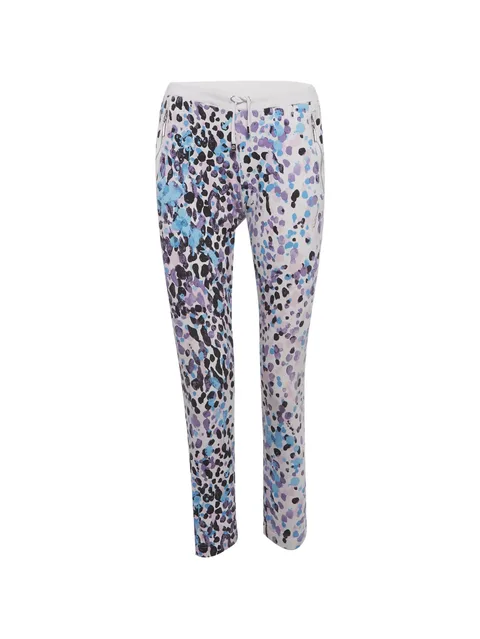 abstract-print track pants