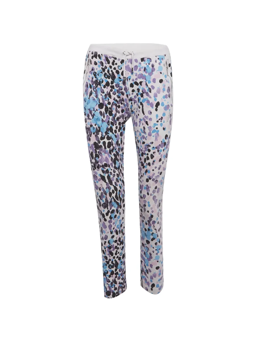 abstract-print track pants 1