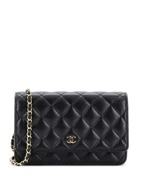 сумка через плечо Wallet on Chain Quilted Caviar