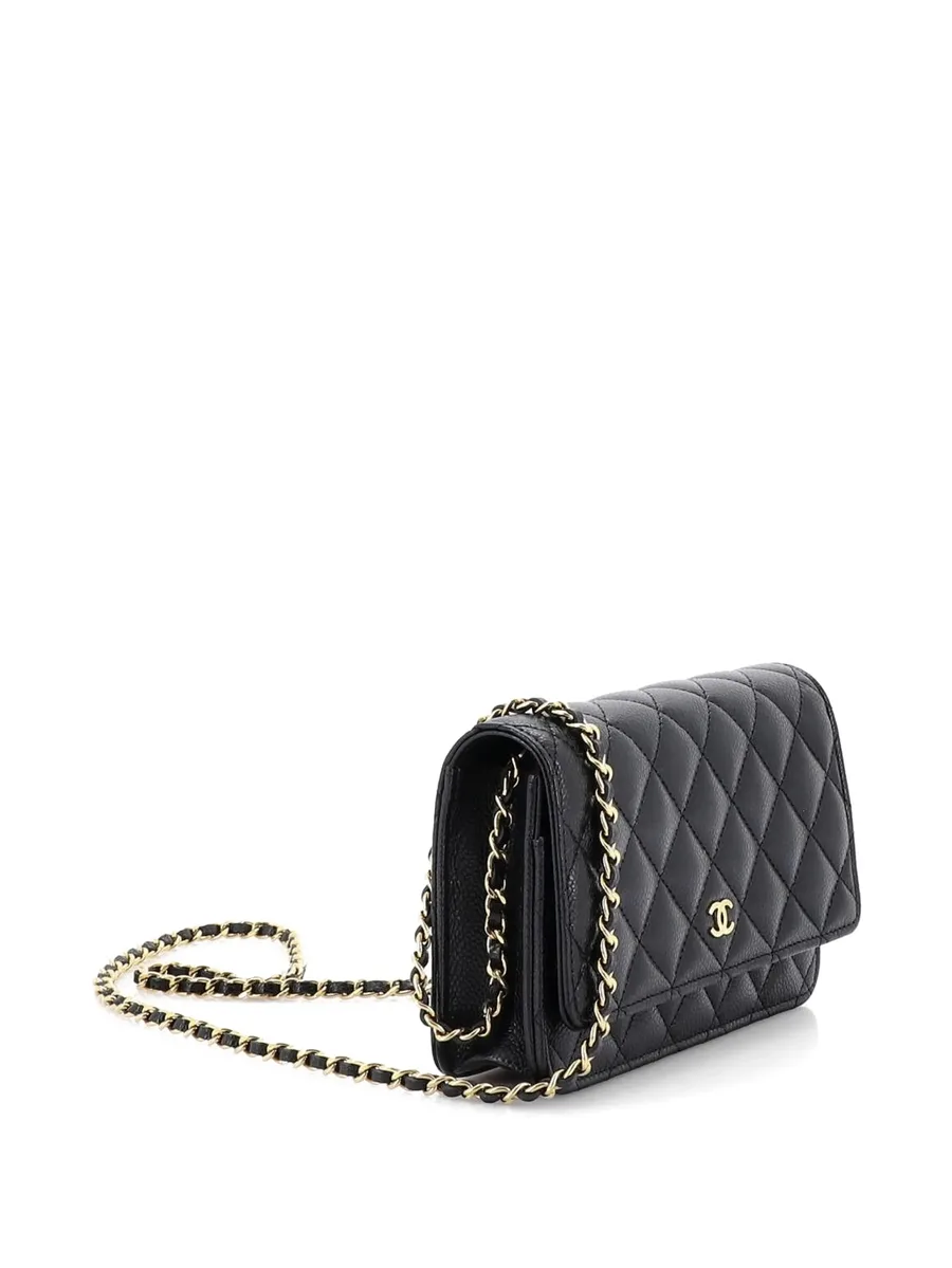 сумка через плечо Wallet on Chain Quilted Caviar 6