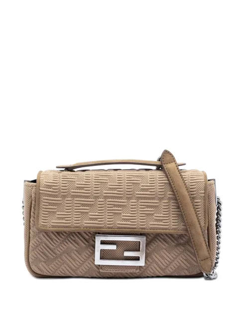 сумка на плечо Zucca Embossed Technical Fabric Chain Midi Baguette (2010-2026 годы)