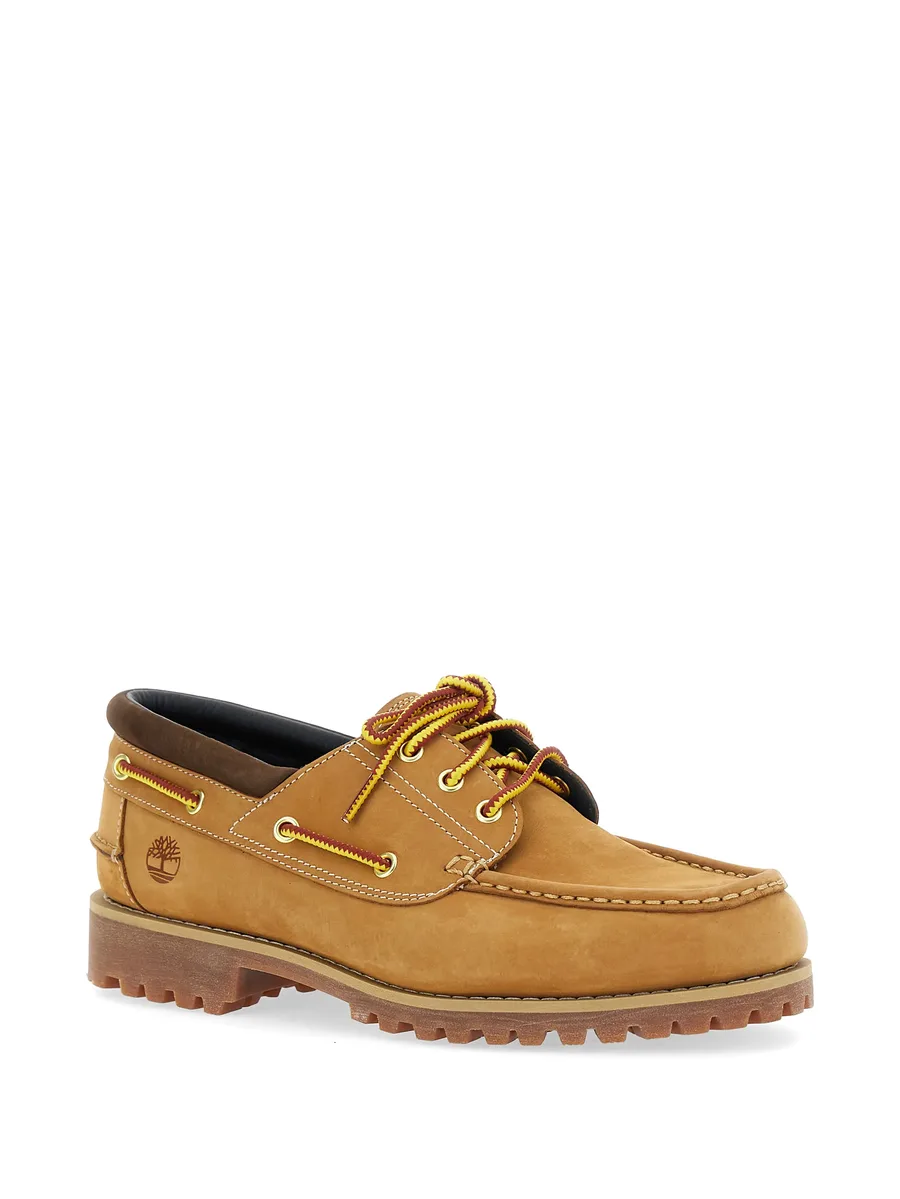 Authentics 3-Eye lace-up boat shoes 4