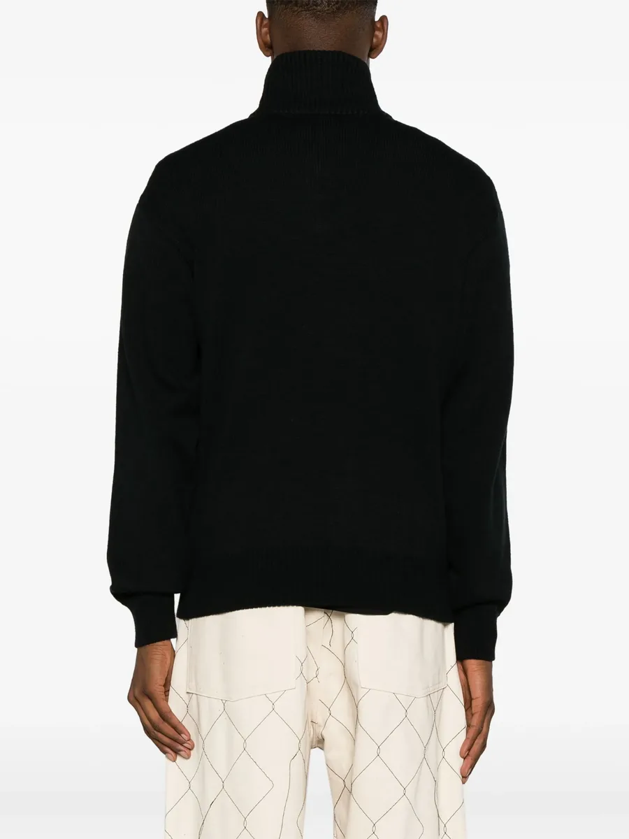intarsia-knit half-zip jumper 7