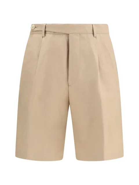pleated bermuda shorts