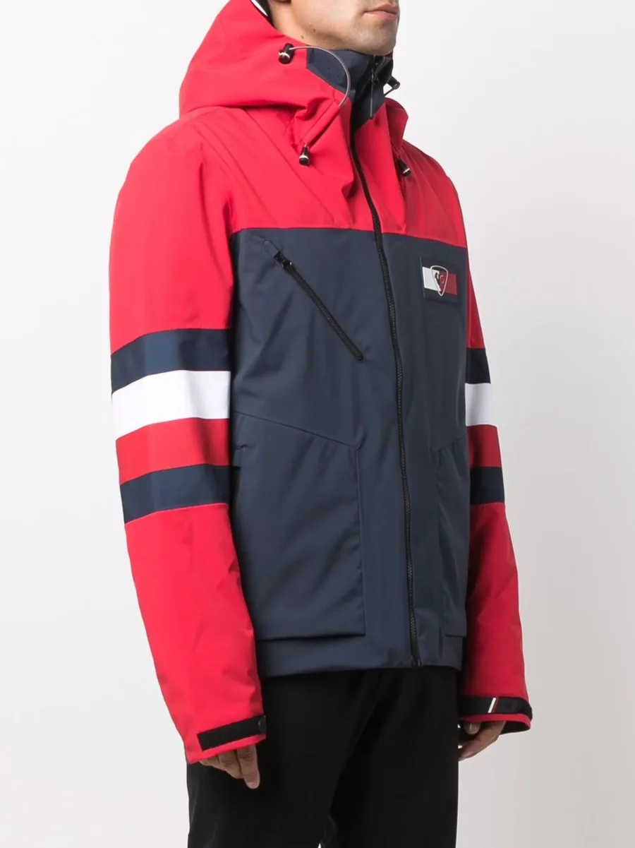 logo striped jacket 6