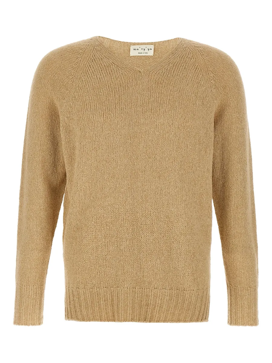 V-neck bouclé sweater 2