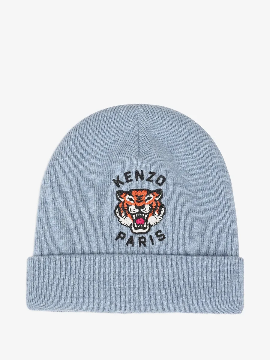 шапка бини с вышивкой Tiger Head 1