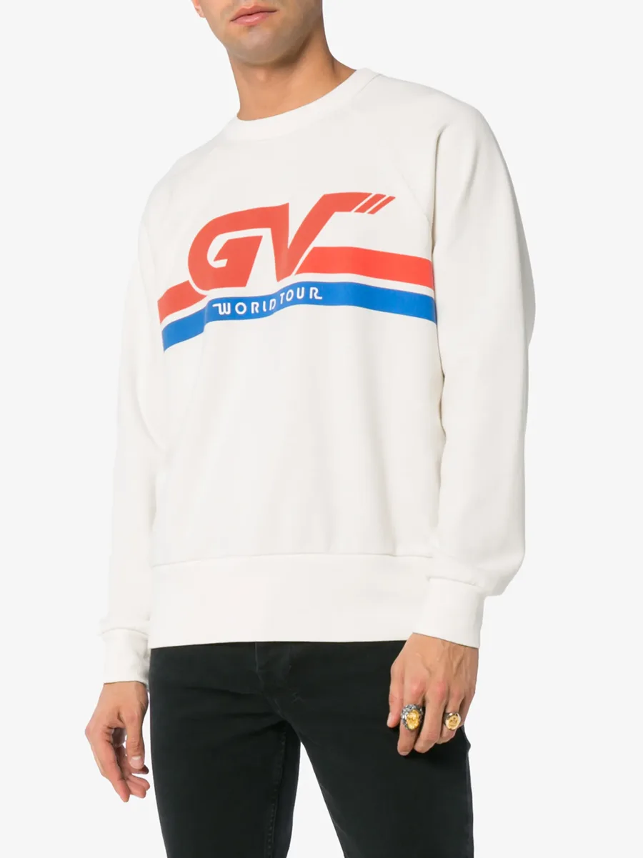Motorcross print cotton sweatshirt 5