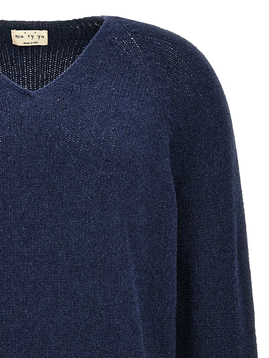 V-neck cotton sweater 6
