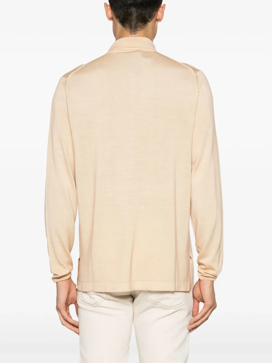 polo-collar cardigan 7