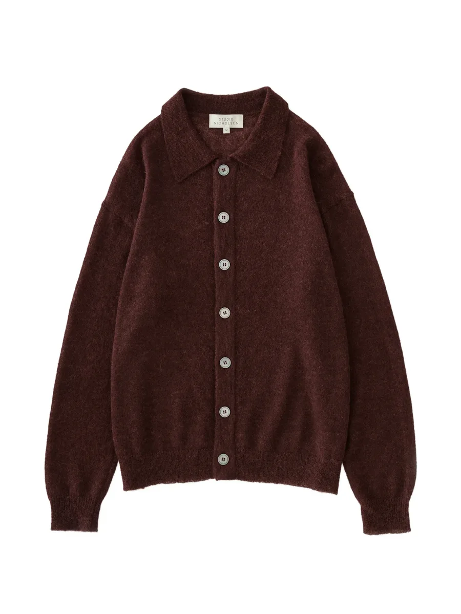 Hamto polo collar cardigan 1