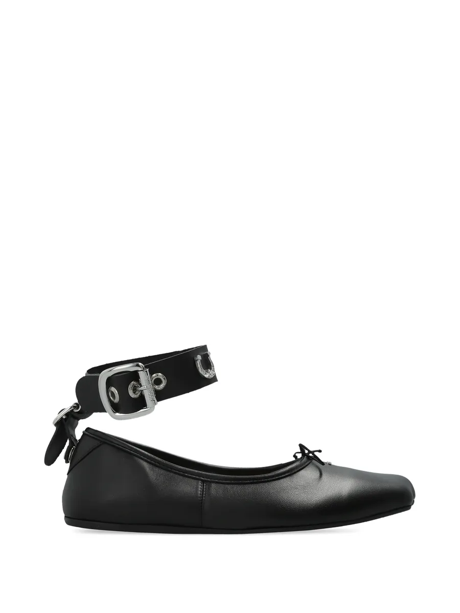 Bardot ankle-strap ballet flats 2