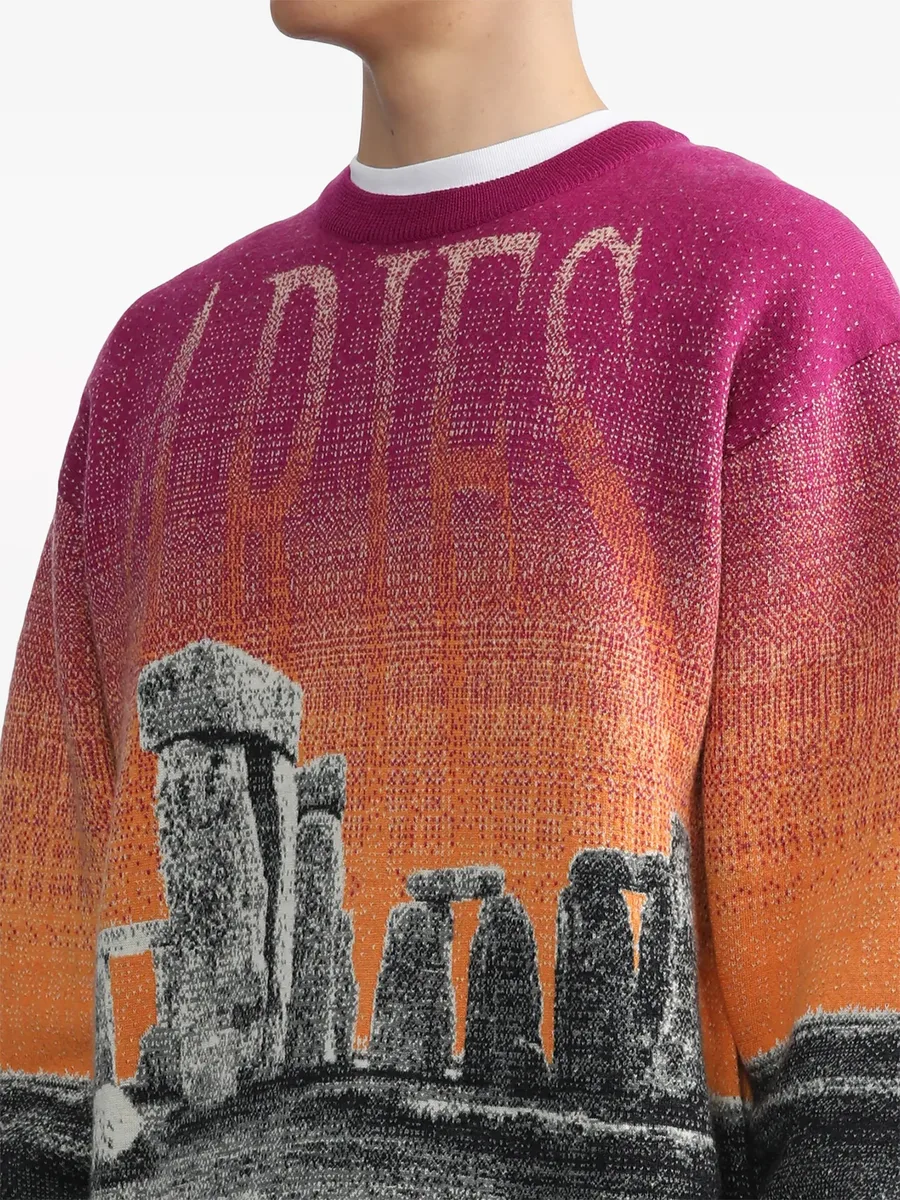 Henge illustration-print jumper 9