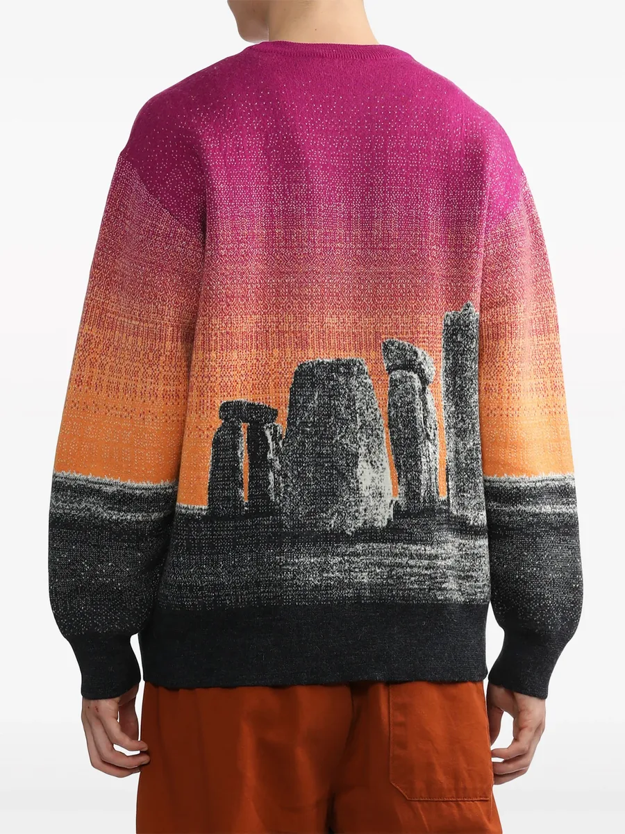 Henge illustration-print jumper 8