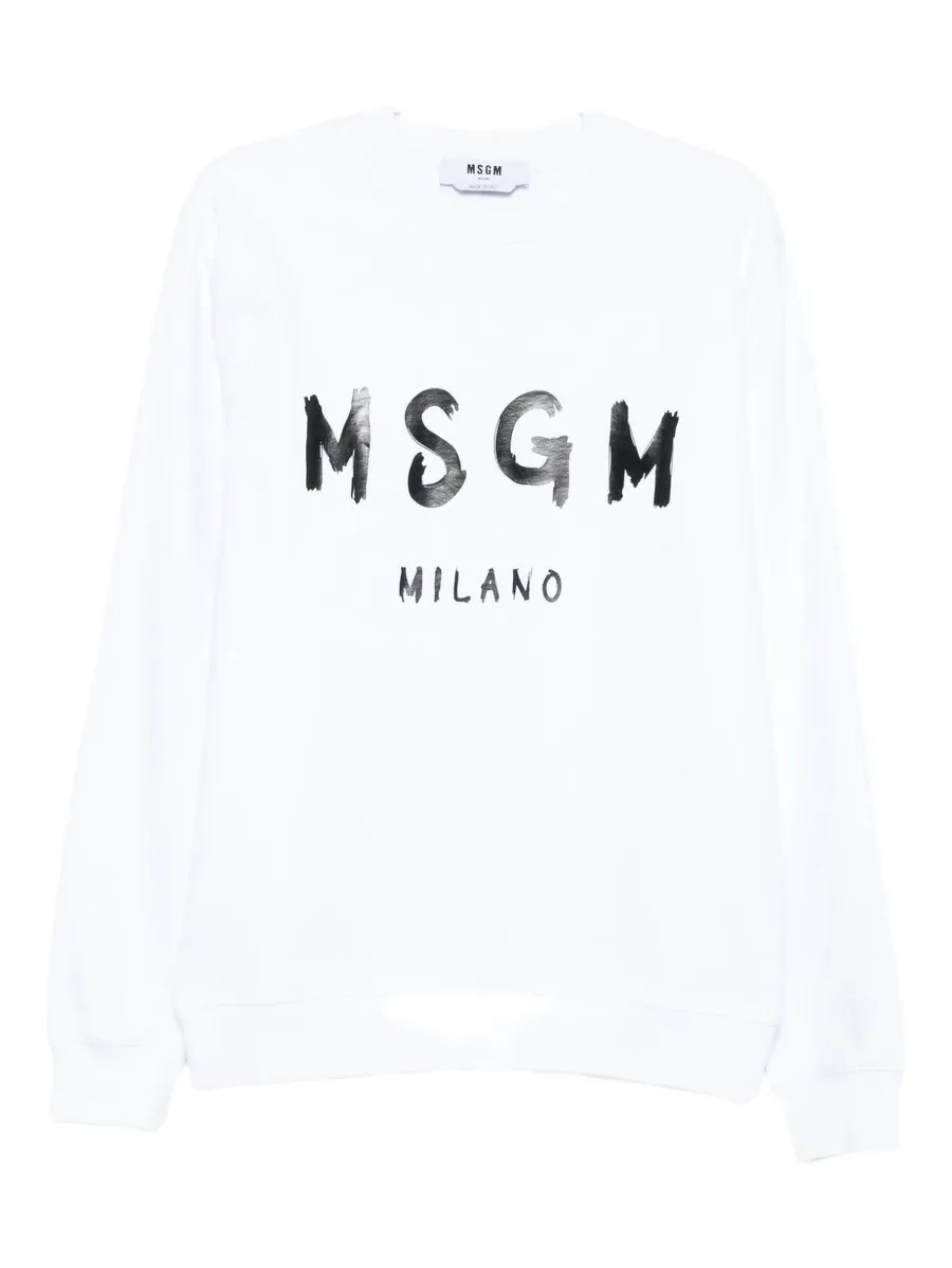 logo-print crew-neck sweatshirt 1