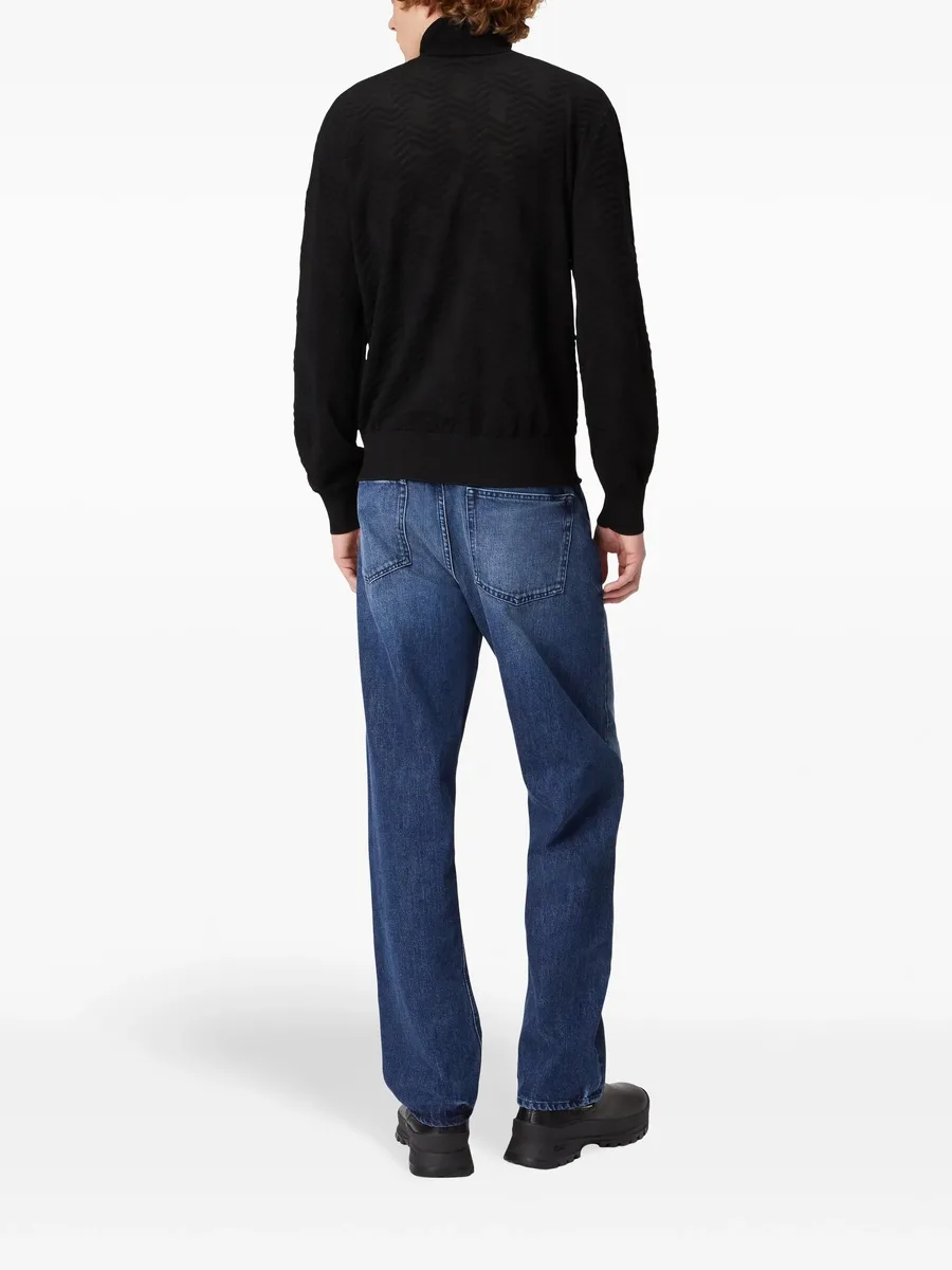 chevron roll-neck jumper 7