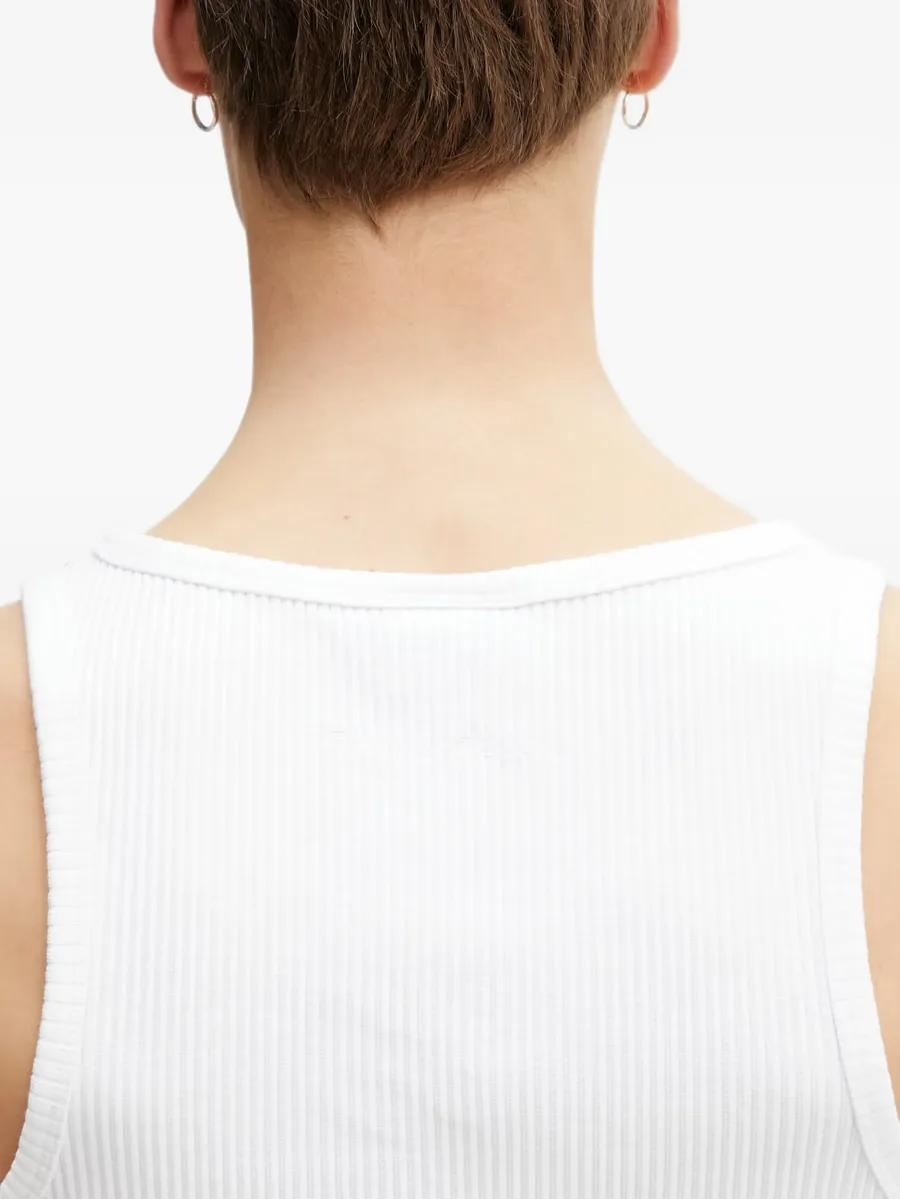 ribbed-knit logo-embroidered vest 8