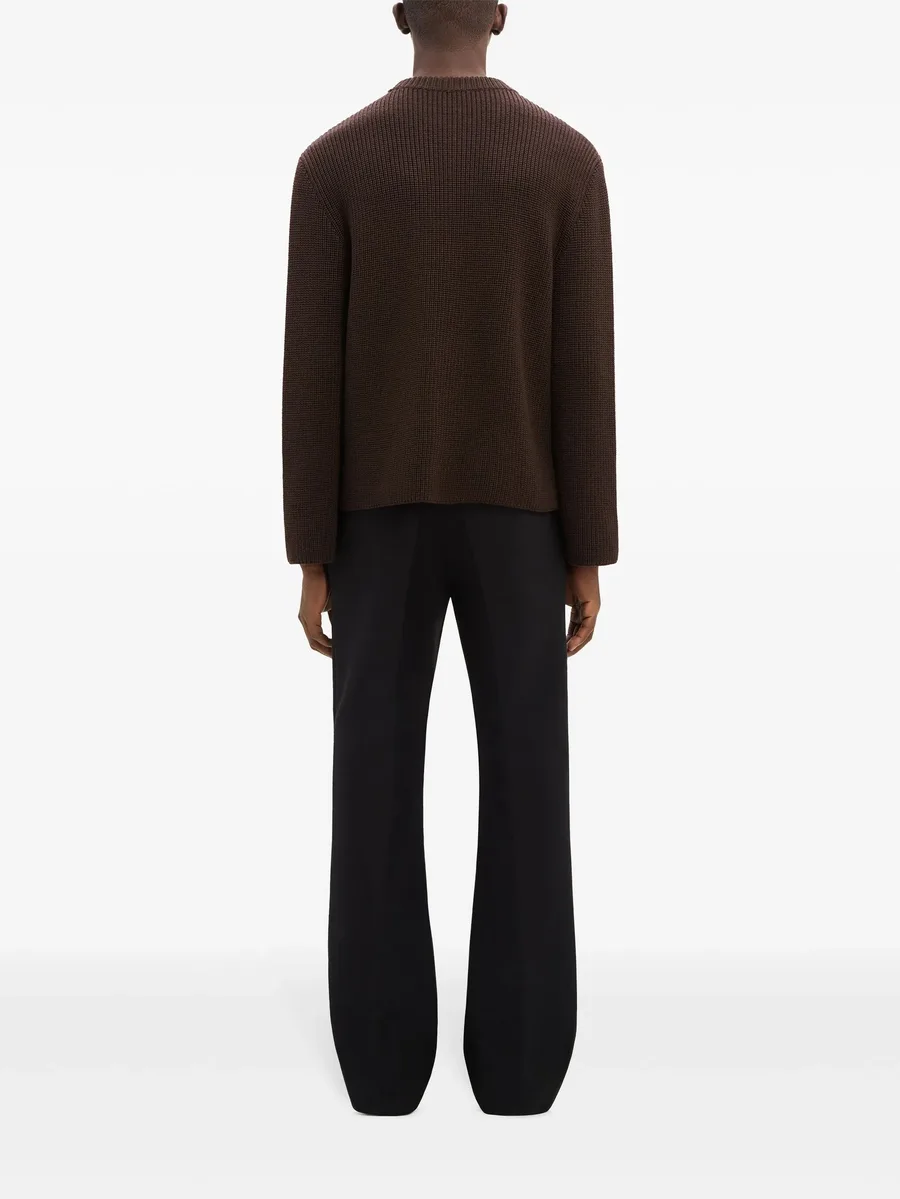 zipped ribbed wool sweater 10