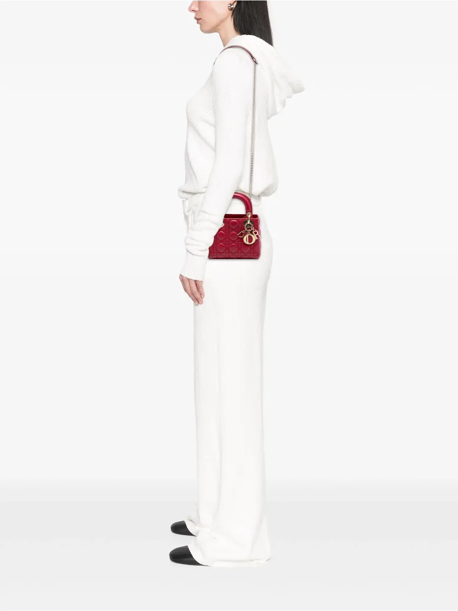 сумка 2020 Mini Lambskin Cannage Lady Dior 4