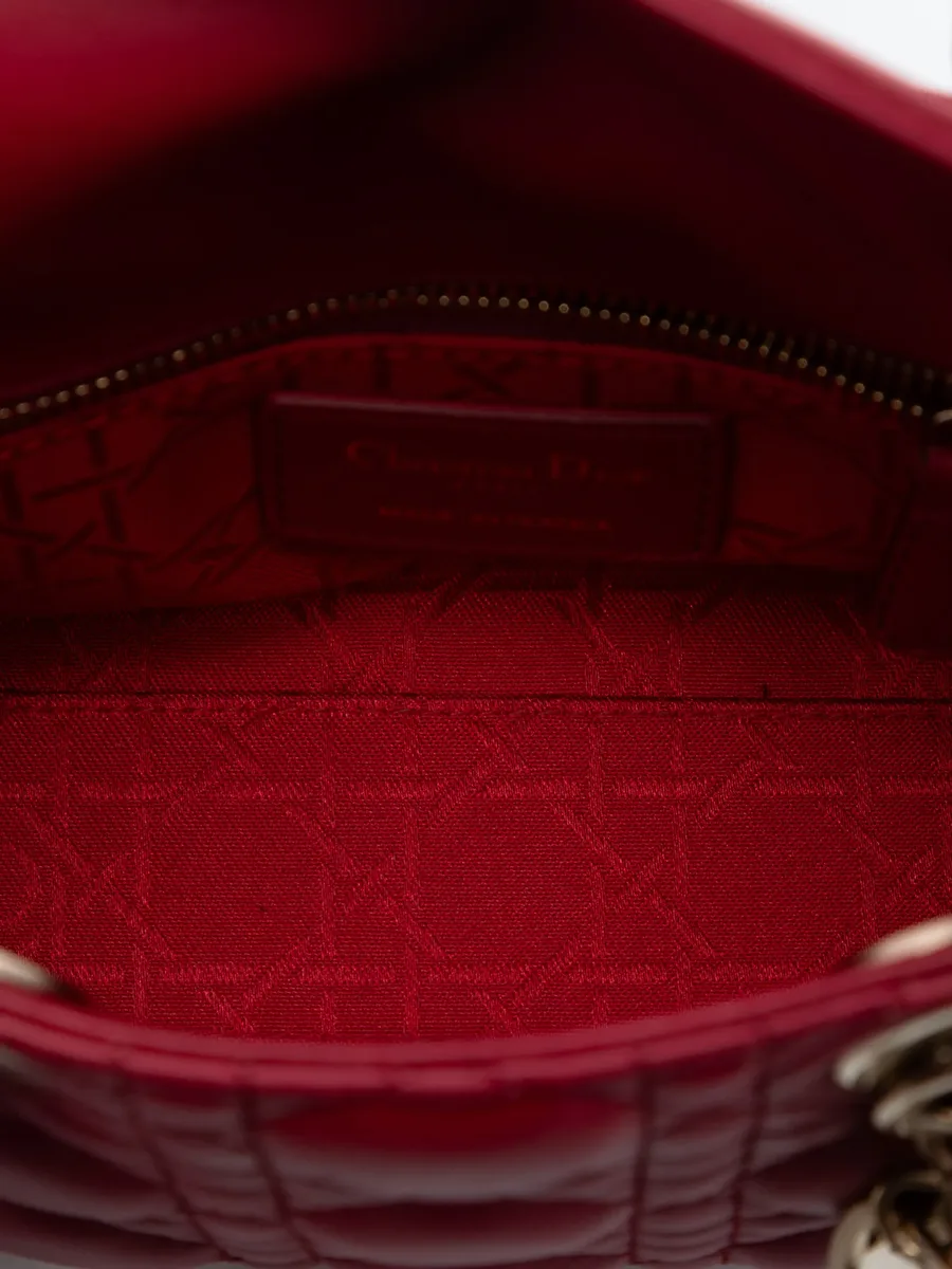сумка 2020 Mini Lambskin Cannage Lady Dior 9