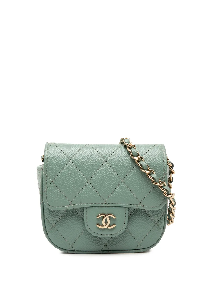 сумка через плечо Micro Mini Classic Caviar Single Flap (2021 год) 2