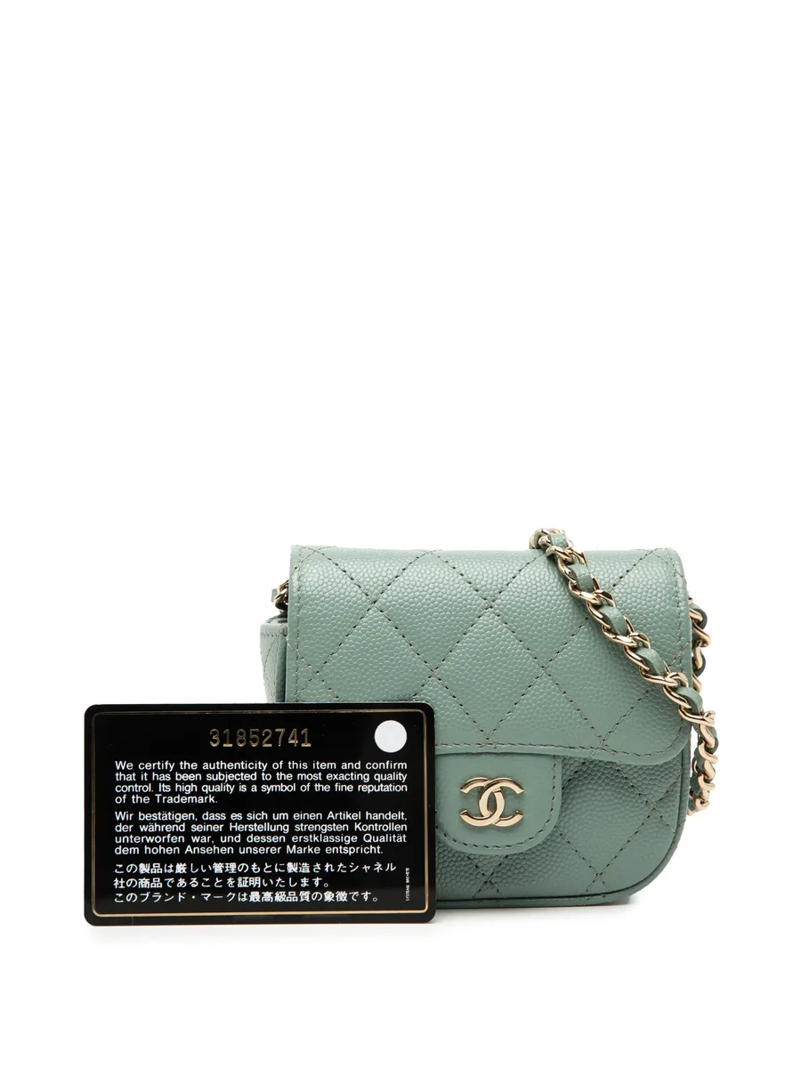 сумка через плечо Micro Mini Classic Caviar Single Flap (2021 год) 14