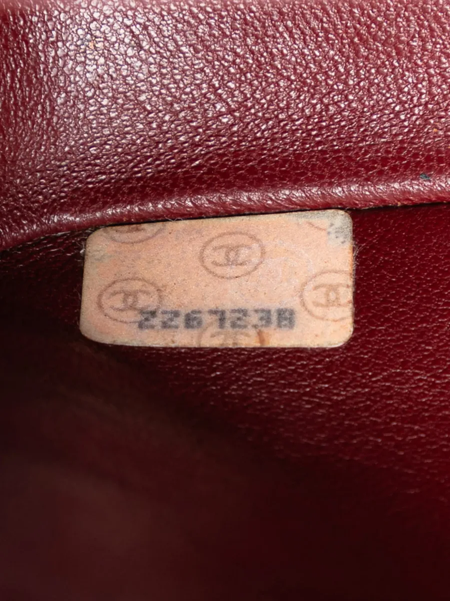маленькая сумка на плечо Classic Lambskin Double Flap (1991-1994 годы) 12