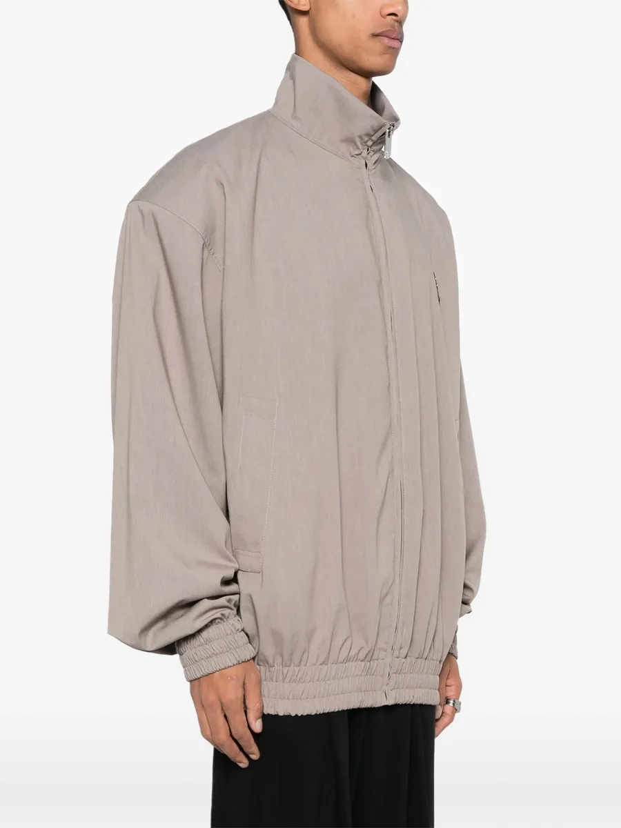 logo-appliqué drop-shoulder jacket 6